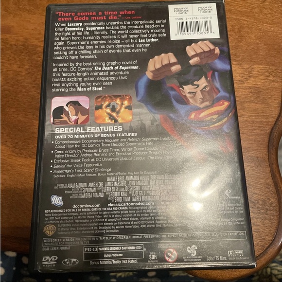 Superman Doomsday DVD - Picture 4 of 6
